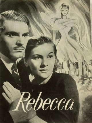 Rebecca Laurence Olivier Joan Fontaine George Sanders 1940 Danish Movie Program