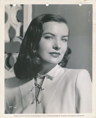 Ella Raines Vintage 1947 Universal Pictures Portrait Photo