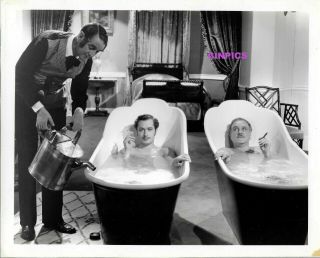Robert Montgomery - Beefcake Bath Tub - Frank Morgan - 1936 Vintage 8x10