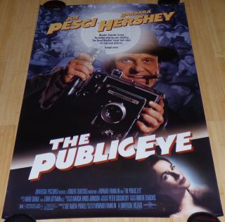 The Public Eye 1992 Rolled Ds 1 Sheet Movie Poster Joe Pesci