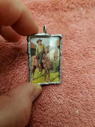 1 1/2 X 1 Double Sided Charm Roy Rogers Dale Evans And Trigger
