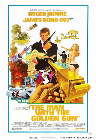 The Man With The Golden Gun Movie Poster Print - 1974 - Action - 1 Sheet Artwork