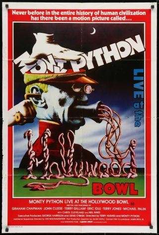 Monty Python Live At The Hollywood Bowl (1982) - Australian Movie Poster