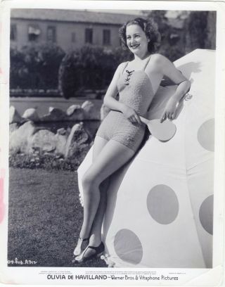 Young Olivia De Havilland In Bathing Suit Photo - Warner Bros.  & Vitaphone Pictu