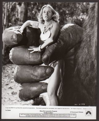 Jessica Lange King Kong 1976 Vintage Orig Photo Giant Ape Horror Thriller