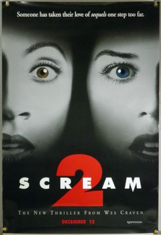 Scream 2 Rolled Orig 1sh Movie Poster Neve Campbell Wes Craven Horror (1997)