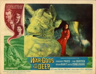 War Gods Of The Deep Lobby Card 1 1965 Vincent Price