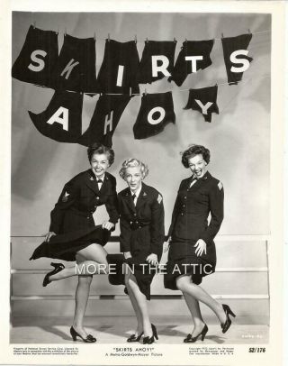 Sexy Esther Williams Shows Some Legs In Skirts Ahoy Orig Vintage Mgm Still