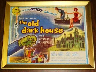 The Old Dark House Orig 1963 Lobby Title Card A Wm Castle Film