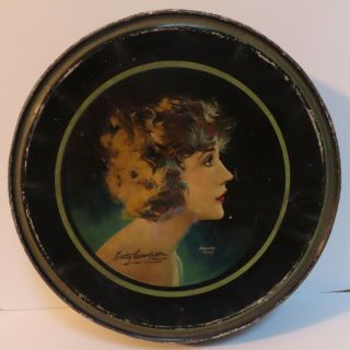 Large 10 " Henry Clive Signed Movie Star Tin Betty Compson
