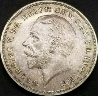 1935 Great Britain Crown Coin British UK 1 One King George V Silver Jubilee 2