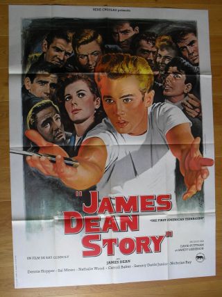 James Dean Story James Dean French Movie Poster 63 " X47 " R79
