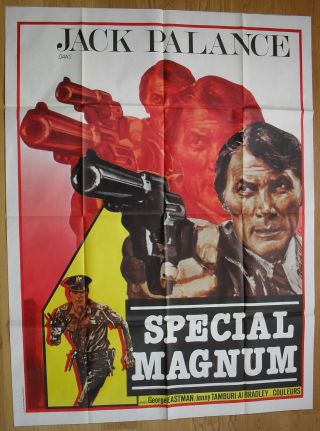 Blood And Bullets Magnum Jack Palance French Movie Poster 63 " X47 " 