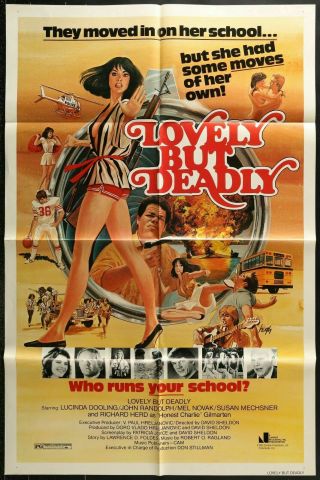 Lovely But Deadly Lucinda Dooling Exploitation Orig 1978 One Sheet Movie Poster