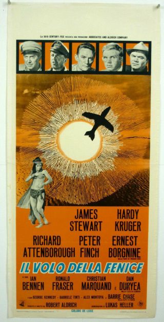 Italy Playbill - The Flight Of The Phoenix - James Stewart - Aldrich - Us Drama - A50 - 12