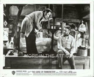 Peter Cushing And Friends Orig Curse Of Frankenstein Hammer Horror Still 5