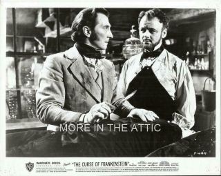 Peter Cushing And Friends Orig Curse Of Frankenstein Hammer Horror Still 1