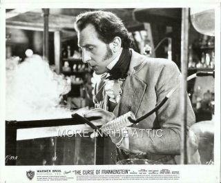 Peter Cushing And Friends Orig Curse Of Frankenstein Hammer Horror Still 3