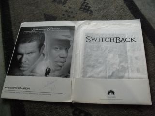 1997 Switchback Movie Press Kit Folder with Photos and Production Notes 2