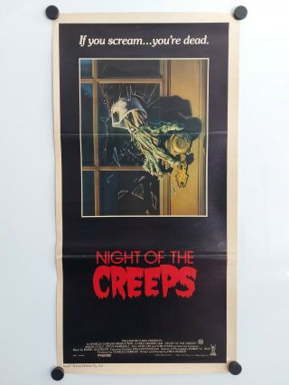 Night Of The Creeps - Australian Daybill - 1986 - Fine,