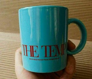 " The Temp " Coffee Mug,  1993 Movie Promo,  Lara Flynn Boyle (twin Peaks) Secretary