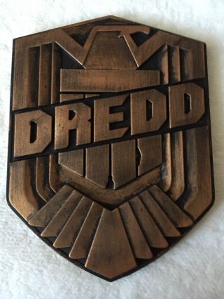 Judge Dredd Badge Resin With Bronze Effect Movie Accurate 1/1