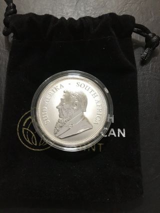 2017 1 OZ.  Silver Krugerrand 50th Anniversary With Bag And bullion Bea 2