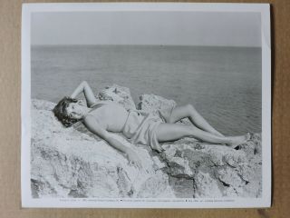 Rossana Podesta Leggy Barefoot Portrait Photo 1957 Raw Wind In Eden