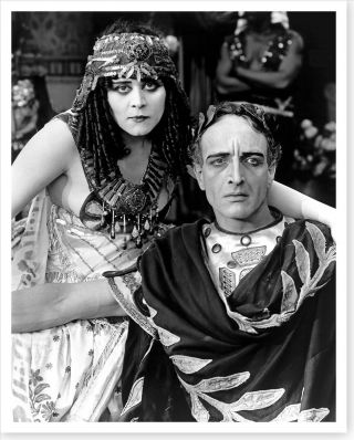 Cleopatra Actress Theda Bara With Fritz Leiber Sr Silver Halide Photo