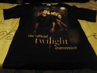 The Official Twilight Convention Tee Shirt - 2009/2010 - Bella,  Edward,  Jacob - Sm.