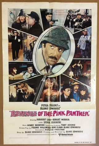 Sellers Revenge Of The Pink Panther 1978 27x41 1 Sheet Org Movie Poster 1437