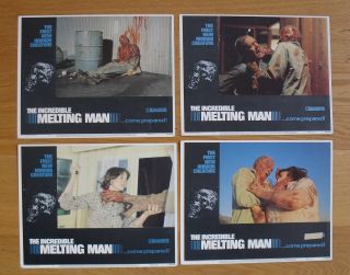 Incredible Melting Man William Sachs Horror Sci - Fi 4 Us Lobby Cards 
