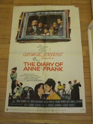 Diary Of Anne Frank 1959 Poster Millie Perkins
