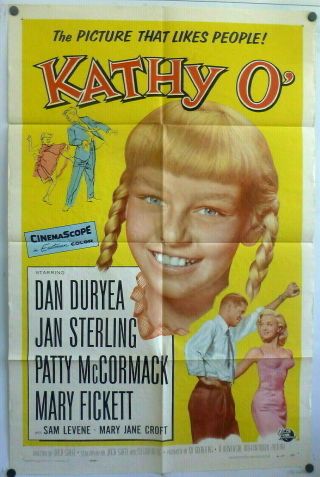 Patty Mccormack Of The Bad Seed 1950s 1 Sheet Poster Kathy O