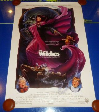The Witches 1990 S/s Rolled Movie Poster 27 " X 41 "
