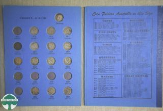 1902 - 1945 Great Britain Threepence Silver Whitman Folder 9686 With Most Coins