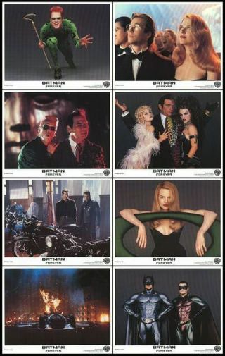 Batman Forever (1995) Set Of Eight 8 X 10 Mini Lobby Cards