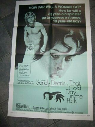 That Cold Day In The Park 1sh 1969 Sandy Dennis,  Robert Altman