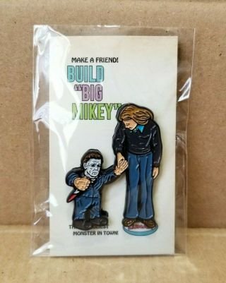 Halloween Michael Myers Build Big Mikey 2 " Horror Enamel Pin Laurie Strode