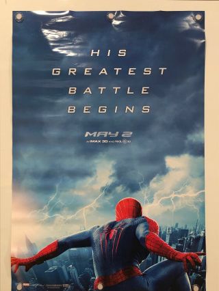 The Spider - Man 2 Movie Poster 27 " X40 " Ds/rolled - 2014 - Marvel