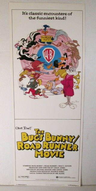 1979 The Bugs Bunny/road Runner Movie 14 " X36 " Movie Poster Warner Bros.