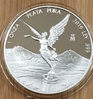 2019 Mexico 1 Oz Libertad Silver Proof Coin (in Capsule)