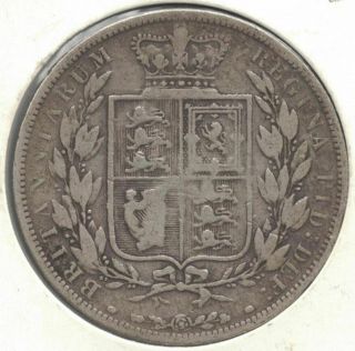 Great Britain Coins - 1882 Half Crown - Key Date Silver.  925 1