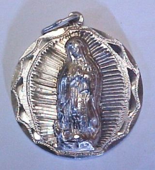 Mexico 1953.  720 Silver Mexican 5 Peso Coin Embellished Our Lady Of Fatima