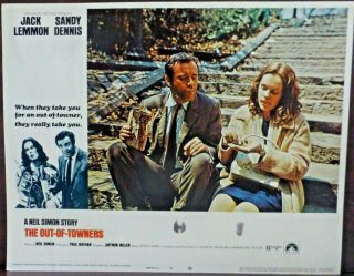 The Out - Of - Towners Set 8 1970 Lobby Cards Jack Lemmon Neil Simon