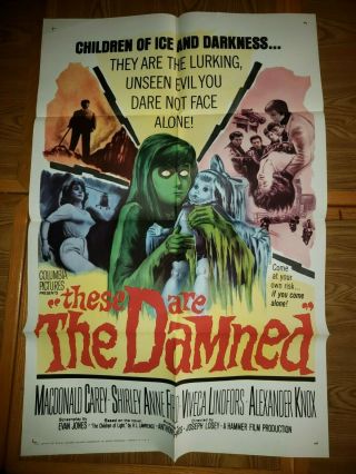 These Are The Damned Studio - Issued Poster With