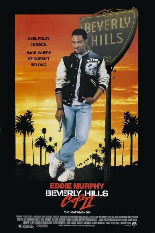 Beverly Hills Cop Ii 2 Movie Poster 1 Sheet Rolled 27x40 Eddie Murphy