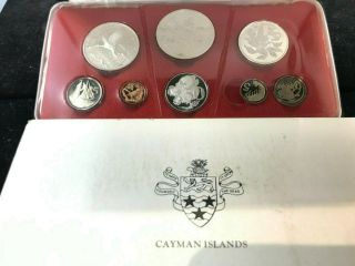 1974 Cayman Islands Proof Coin Set In Presentation Case