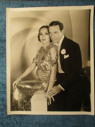 Dolores Del Rio In Sparkling Dress W Ricardo Cortez 1934 Promo Photo Wonder Bar