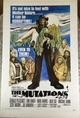The Mutations (freakmaker) 1974 One - Sheet Movie Poster 27x41 " Vg–fn